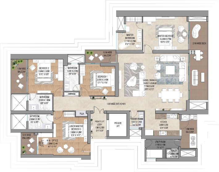 siganture global titanium floor plan